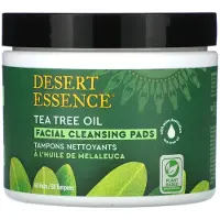 Desert Essence , Faciale reinigingspads, Teeboomolie, 50 padden