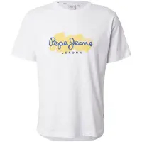 Pepe Jeans Shirt 'Milton' donkerblauw / geel / wit