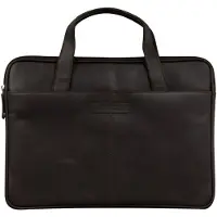 dbramante1928 Silkeborg Laptoptas 14 inch - Echt leer - Hunter Dark