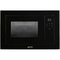 Smeg Inbouw Magnetron Magnetron, Linea, Inbouw, Magnetron met grill, Zwart