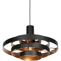 Steinhauer Design hanglamp Halo Cirque zwart Ø 50cm