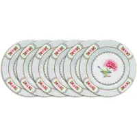 Pip studio Blushing Birds Borden - Gebaksbordjes - Bordenset - Servies set van 6 - 17cm