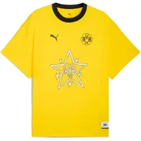 Puma HOOPS x Borussia Dortmund T-shirt II voor Heren, Geel, Maat L