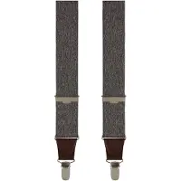 Profuomo Bretels grijs, Effen