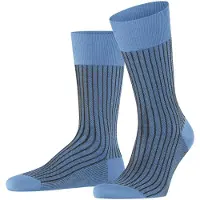 Falke Sokken Men Oxford Stripe Cornflower Blue-Schoenmaat 47 - 48