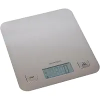 Gastronoma Keukenweegschaal - Weegschaal Keuken elektrisch - 5g tot 5kg - Tarra functie - 18310015 - RVS
