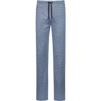 Mey Pyjamabroek 'Round Geo' lichtblauw / donkergrijs / wit