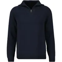 Ragman Regular Fit Trui ritssluitingmarine, Effen