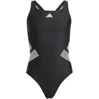 Adidas Sportieve badmode grijs / zwart / wit