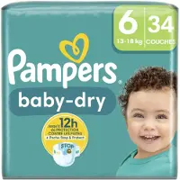 Pampers 4x Pampers Baby Dry Luiers Maat 6 (13-18 Kg) 34 Stuks