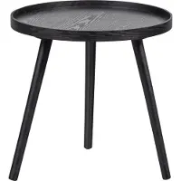 Woood Mesa Bijzettafel M - Hout - Zwart - 45x45x45
