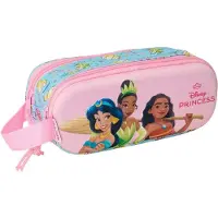 Disney Princess Pennenetui met 2 vakken Frozen Roze Hemelsblauw 21 x 8 x 6 cm 3D