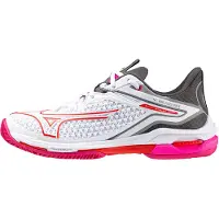 Mizuno Dames tennisschoenen Wave Exceed TOUR 6 CC White/Radiant Red/Quiet Shade EUR 40,5