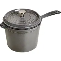 Staub Hoge sauspan 18 cm - grafietgrijs 2,8 l