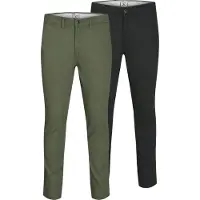 Jack & Jones Chino 'Macro Dave' pastelgroen / zwart