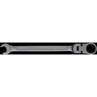 SW-Stahl 03530L-9 ringratelsleutel 9 mm I ringsleutel met scharnier I 72 tanden I steeksleutel met ringratel I ringratelsleutel SW 9