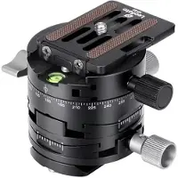Leofoto G2 Geared Panning Clamp + Np-60 Snelkoppelingsplaatje
