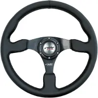 Simoni Racing Sportstuur Defender 350mm - Zwart Eco-Leder
