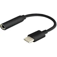 Savio USB Type 3.1 C (M) – Jack 3,5 mm (F) Audio-adapter Zwart AK-35/B