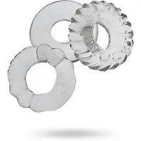 Vuxen - Bonemaker Cockring Set - Transparant