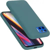 Cadorabo Hoesje geschikt voor Motorola MOTO G 5G PLUS in LIQUID GROEN - Beschermhoes gemaakt van flexibel TPU silicone Case Cover