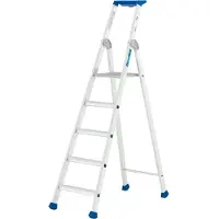 Little Jumbo 1223750105 Maxibat 2375 Trap - Enkel - Aluminium - 1 X 5 Treden - Max. Werkhoogte 3,12m