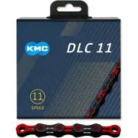 Kmc DLC11 118 Link 11V Black Red Chain