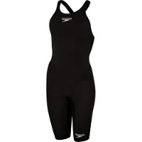 Speedo Fastskin Lzr Ignite Kneeskin Open Back Competition Swimsuit Zwart UK 24 Vrouw