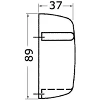 Kuipers Nautic Courtesy Light Waterdicht 12 Volt 90mm