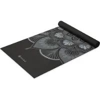 Gaiam - 4 mm Classic Printed Yoga Mat - Yogamat 61 x 173 x 0,4 cm, grijs
