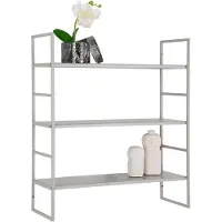 Nest of Nora Wandrek met 3 planken 48x17x55 cm - Staal - Grijs