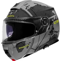 Schuberth C5 Globe Grijs Zwart Systeemhelm Maat 3XL