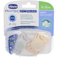 Chicco Physioforma Light Fysiologische fopspeen 6-16m 2 St Fopspeen