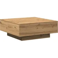 vidaXL Salontafel Artisan Eiken 80 x 80 x 31 cm
