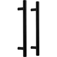 XIVADA Handgreep Reza - Aluminium - 20 cm - Zwart - Set van 2