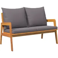 vidaXL 2 st Bistroset Massief Acacia Hout Olie Natuurlijk