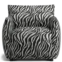 Decotique Le Petite Fauteuil Zebra Zwart / Wit - Fauteuils Chenille Black - 11103202