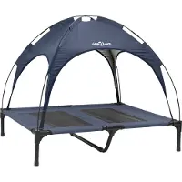 vidaXL Hondenbed Marineblauw 92 x 77 x 82,5 cm Staal