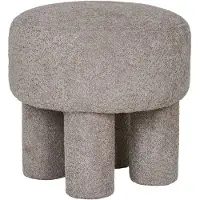 House Nordic Poef Perth | polyester grijs 43x43x43 cm poefs | NADUVI