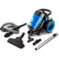 Medion stofzuiger zonder stofzak P4000 (900 watt vermogen, 4,3 liter stofreservoir, wasbaar HEPA 13 filter, 11 m werkbereik, MD 11906) blauw