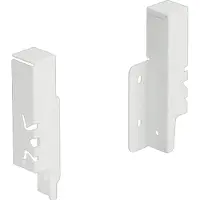 Hettich ArciTech Set achterwandverbinder 126mm wit links/rechts