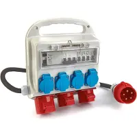HBM verdeelkast 3 x 400 Volt en 4 x 230 Volt - Randaarde