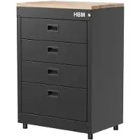 OEM ladenkast 71 cm, 4 laden, zwart