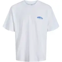 Jack & Jones JUNIOR T-shirt wit Jongens Katoen Ronde hals Backprint - maat 140