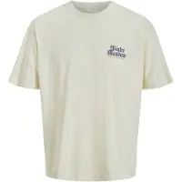 Jack & Jones JUNIOR T-shirt ecru Jongens Katoen Ronde hals Backprint - maat 176