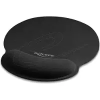 DeLOCK 12559 Muismat met polssteun Zwart
