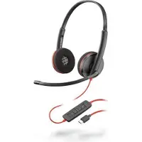 Poly Blackwire C3220 USB-C enkelvoudig (Bedraad, USB-C), Kantoorheadset, Zwart