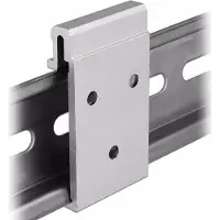 DeLOCK Aluminium Mounting Clip for DIN Rail (3 mounting holes)