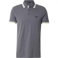 BOSS Shirt 'Paddy' geel / donkergrijs / wit