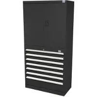 HBM Profi Combinatiekast Zwart